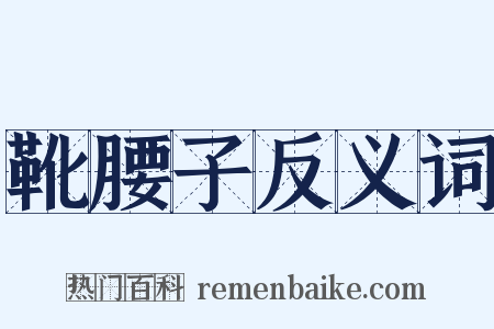 靴腰子反义词是什么意思的图片
